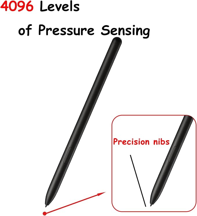 Galaxy Tab S10 Ultra S Pen Replacement for Samsung Galaxy Tab S10 UltraTab S10+S10 Lite Stylus Pen Replacement for Galaxy Tab S10 Ultra S Pen with Tips/Nibs (Black)