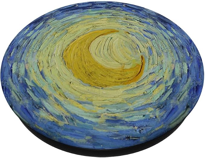 Starry Night Moon Van Gogh Fine Art Painting 2 Cla PopSockets Adhesive PopGrip