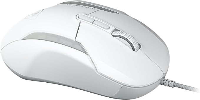 Turtle Beach Kone II Wired RGB Gaming Mouse, 26000 DPI Optical Sensor, 100M Click Life Optical Switches, 23 Customizable Inputs, Ergonomic Design, 4D Scroll Wheel, Pure PTFE Glides – Arctic White