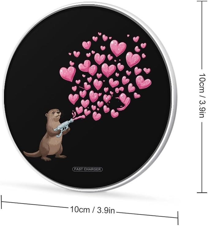 Otter Water Gun Love Wireless Charger Portable Charging Pad | LightweightAll Smartphone