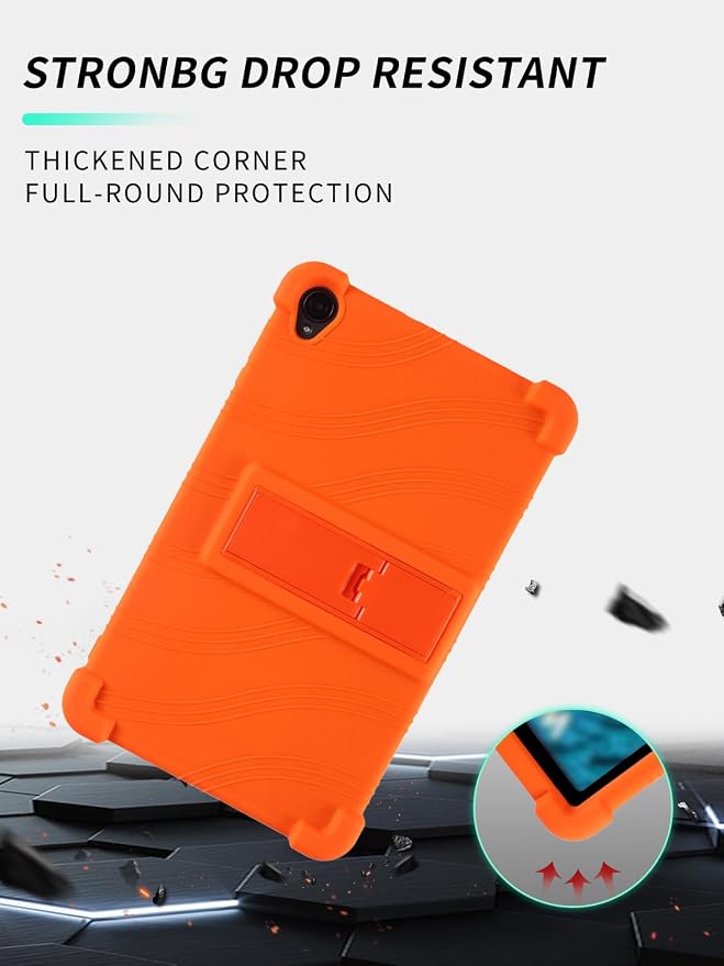 Case for Callsky-Tab Ctab 8 Android Tablet 8 Inch，WUNIAK Shock Proof Lightweight Stand Rubber Shell Protective CoverKids Friendly Soft Silicone Adjustable Stand CoverBlack