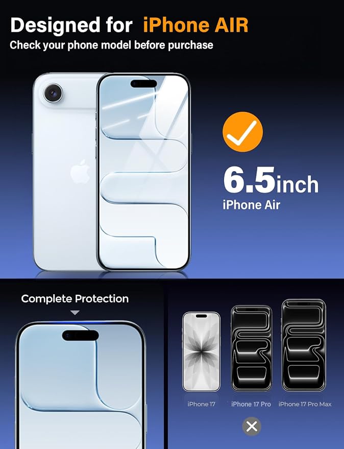 X-level 2 Pack for iPhone 17 Screen Protector with Alignment Frame Anti-Scratch Case FriendlyEasy InstallationTempered Glass Transparent HD for iPhone 17 6.3 Clear Film