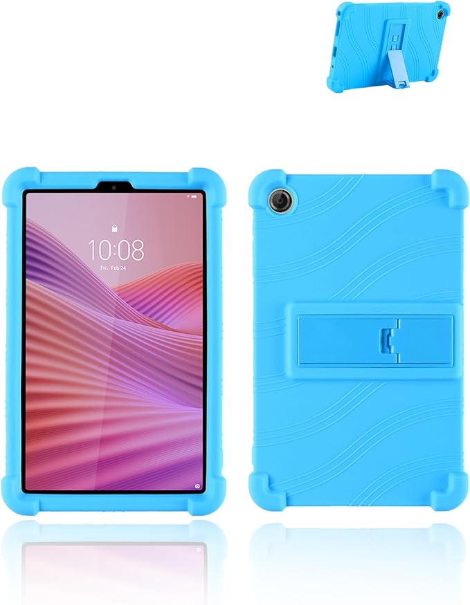 for Lenovo Tab One &amp Nook Reading Tablet Android Tablet8.7 inch Tablets CaseSoft Silicone Adjustable Stand Cover Lightweight Kids FriendlyBlack.