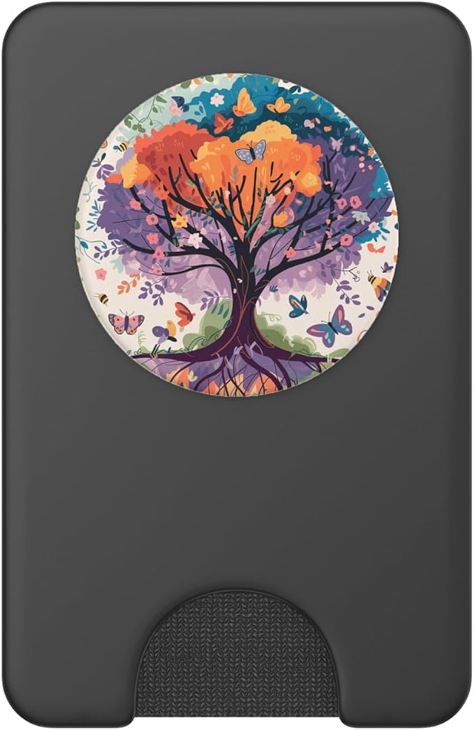 Vibrant Tree of Life | Colorful Watercolor Design PopSockets PopWallet for MagSafe
