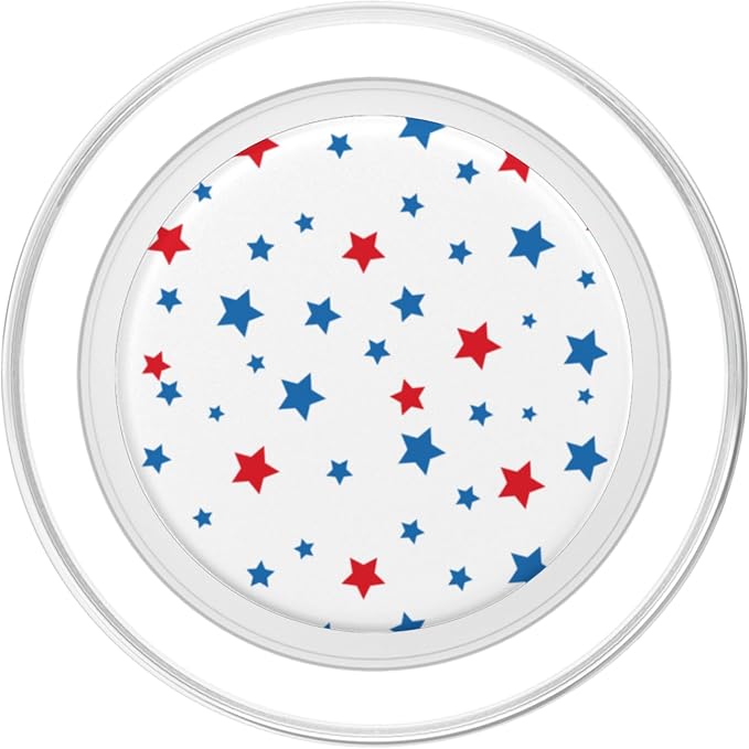 Red White And Blue Stars And Stripes Cute Patriotic USA PopSockets Adhesive PopGrip