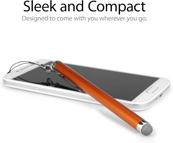 BoxWave Stylus Pen Compatible with Pax Aries AR8 - EverTouch Capacitive Stylus Fiber Tip Capacitive Stylus Pen - Jet Black