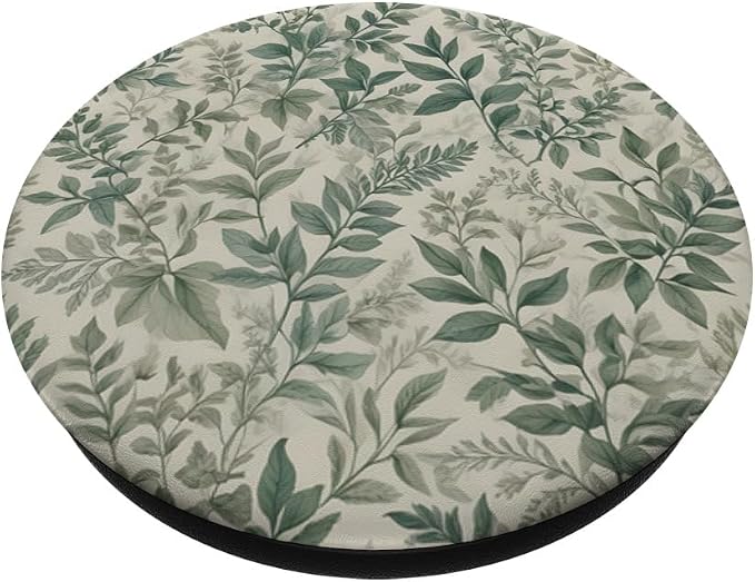 Sage Garden Green Floral Leaves PopSockets PopGrip for MagSafe