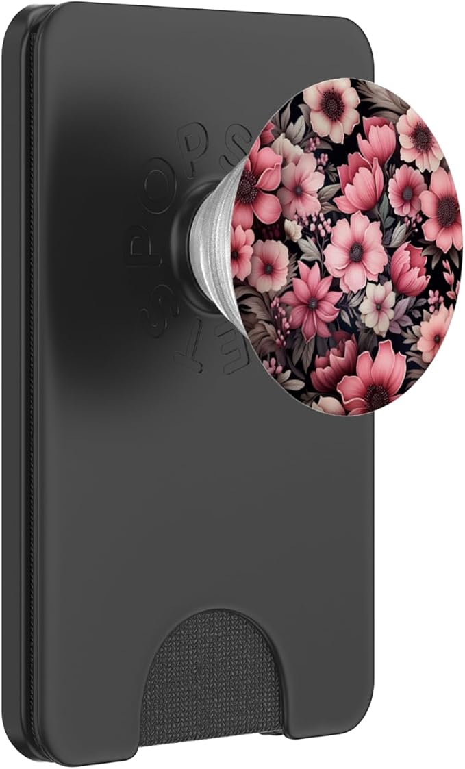 Vintage Pink Wildflower Flower Lover Tropical Garden PopSockets Adhesive PopGrip