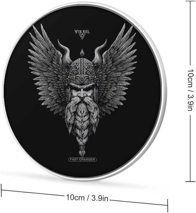 Norsemythology God Viking Raven Wireless Charger Portable Charging Pad | LightweightAll Smartphone