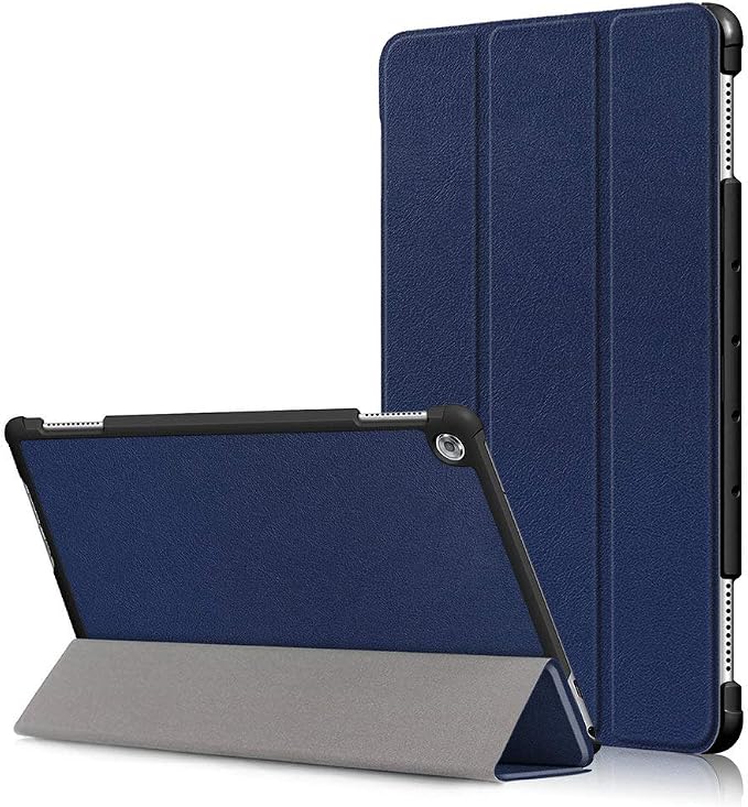 Kepuch Custer Case for Huawei MediaPad M5 Lite 10Ultra-Thin PU-Leather Hard Shell Cover for Huawei MediaPad M5 Lite 10 - Black