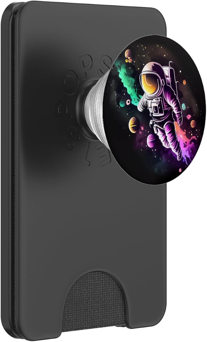 Space Astronaut and the planets PopSockets Adhesive PopGrip