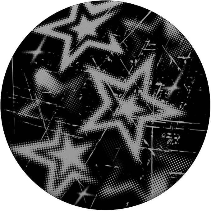 Y2k Grunge Stars 2000s Cyber Vintage Graphic PopSockets PopGrip for MagSafe