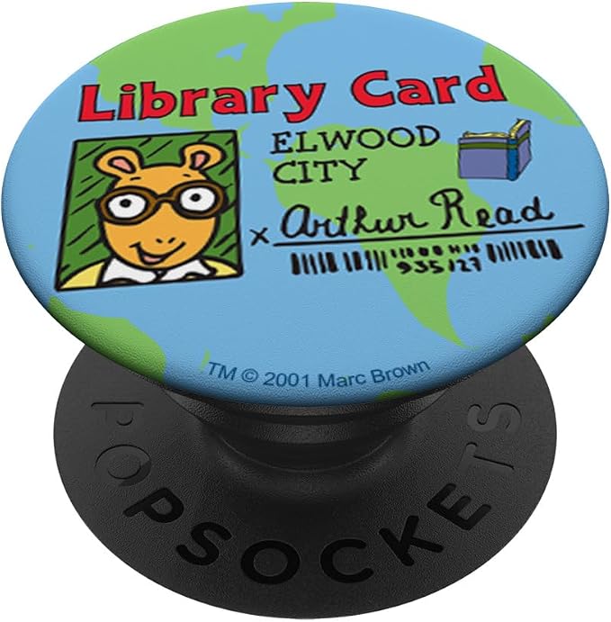 Arthur Globe Library Card PopSockets Adhesive PopGrip