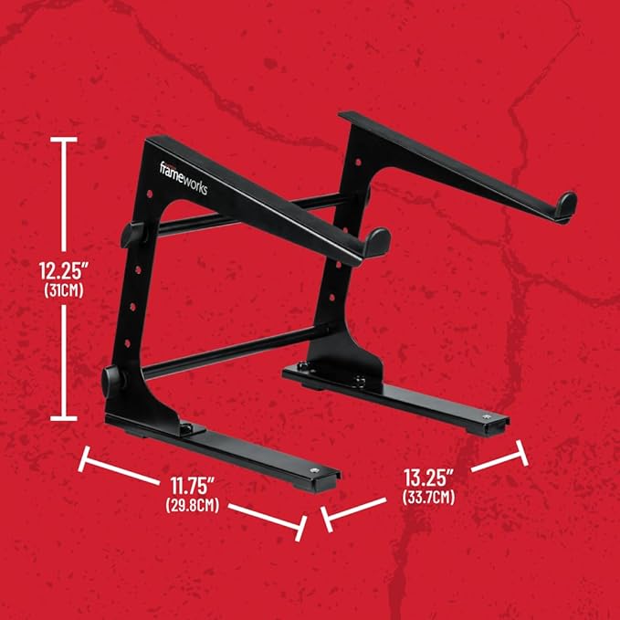 Gator Frameworks Portable Desktop Laptop/DJ Controller Stand with Fixed Height, (GFWLAPTOP1000)