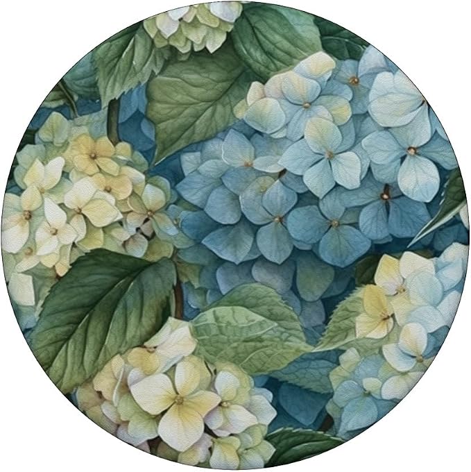 Hydrangea Watercolor Wildflower Pattern Graphic PopSockets PopGrip for MagSafe