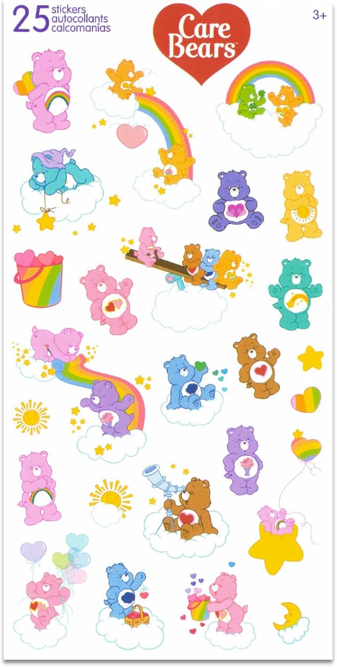 Care Bears Folder Set - Bundle with 4 Laminated Folders with 2 Pockets Each for Office, Classroom, Plus More | Care Bears School Supplies