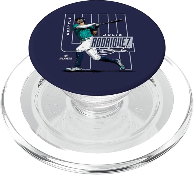 Julio Rodriguez | Seattle Baseball MLB Players | MLBJROD3003 PopSockets PopGrip for MagSafe