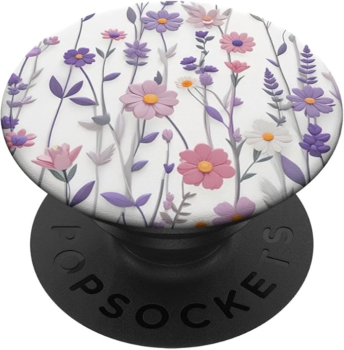 Mixed Flowers Bouquet Flower Pattern PopSockets Adhesive PopGrip