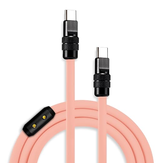 chubbycable 120W USB-A to C Cable Silicone Charging Cord Blue 6.6FT | 6mm Extra Thick 45000+ Bend Tested 480Mbps Data Transfer E-Marker Safety Chip Tangle-Free Design