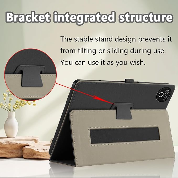 for Everyuth KB1001/KB1001L/KB1004/KB1004L Tablet CaseEveryuth Tablet 10.1 Inch Cover Protective Case with Hand Strap Multi-Angle Stand Shockproof Portable Tablet Shell Black