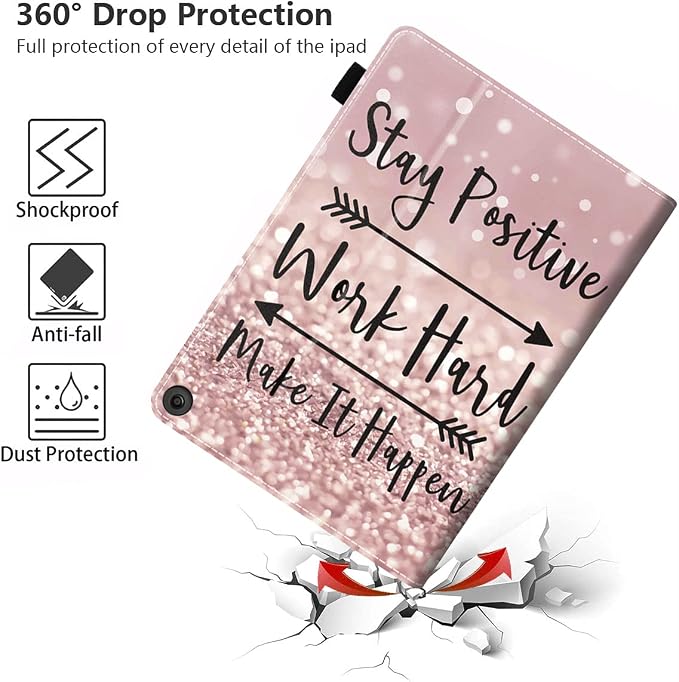 Case for All-New Amazon Kindle Fire HD 8/Fire HD 8 Plus Tablet (12th/10th Generation 2022/2020 Release) - Premium PU Leather Cover with Auto Sleep Wake Bible Verse Jeremiah 29:11