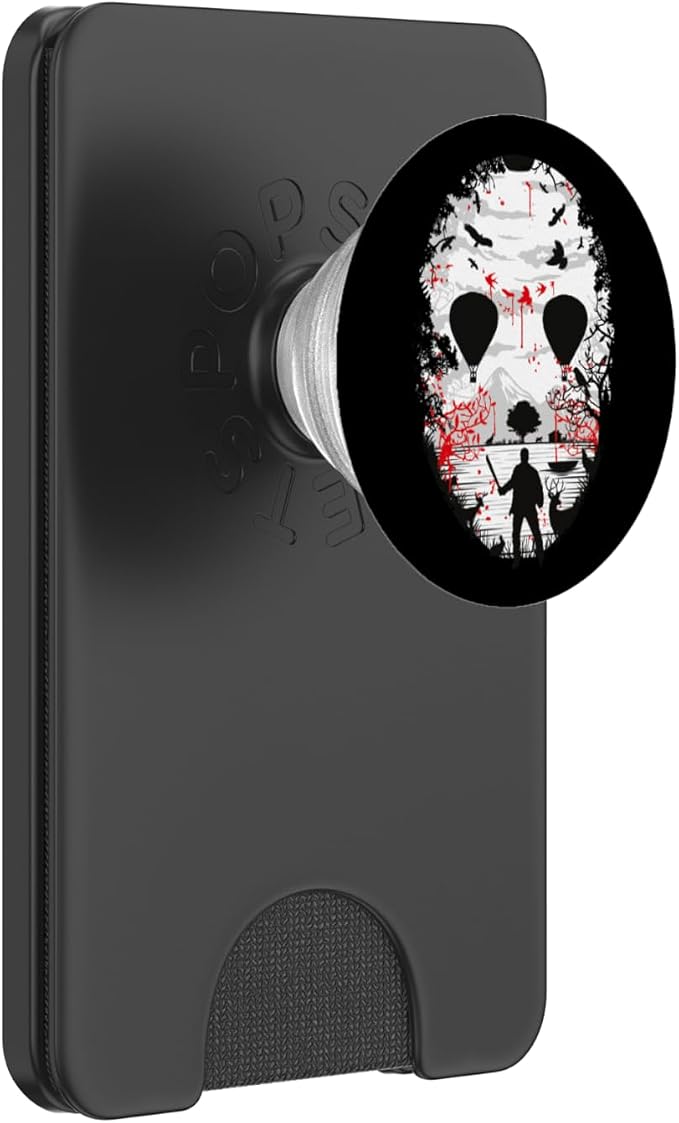 Maniac Hockey Mask Phone-Grip Horror Movie Design PopSockets Adhesive PopGrip