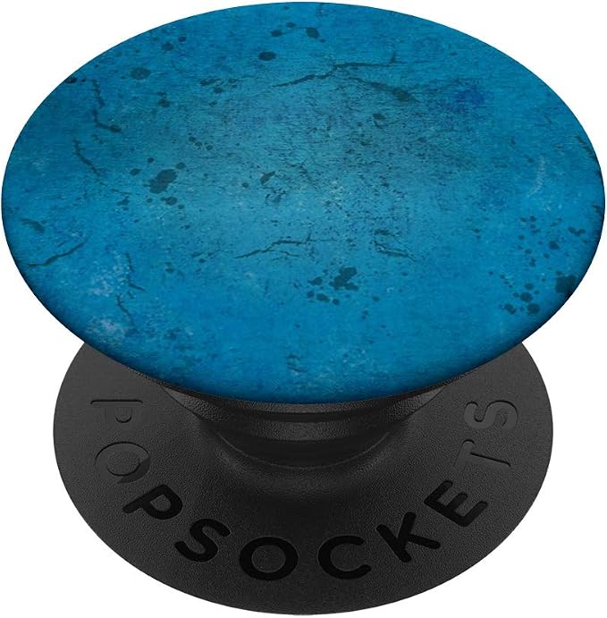Grungy Distressed Industrial Blue Effect Cool Worn Look Gift PopSockets PopGrip: Swappable Grip for Phones &amp Tablets