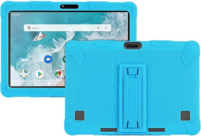 Case for ZZB ZB10 / JUNYANG Tablet 10.1 inchSoft Silicone Protector CoverKids FriendlyAdjustable Stand Tablet Cover4 Corners Thicken ShockproofBlack