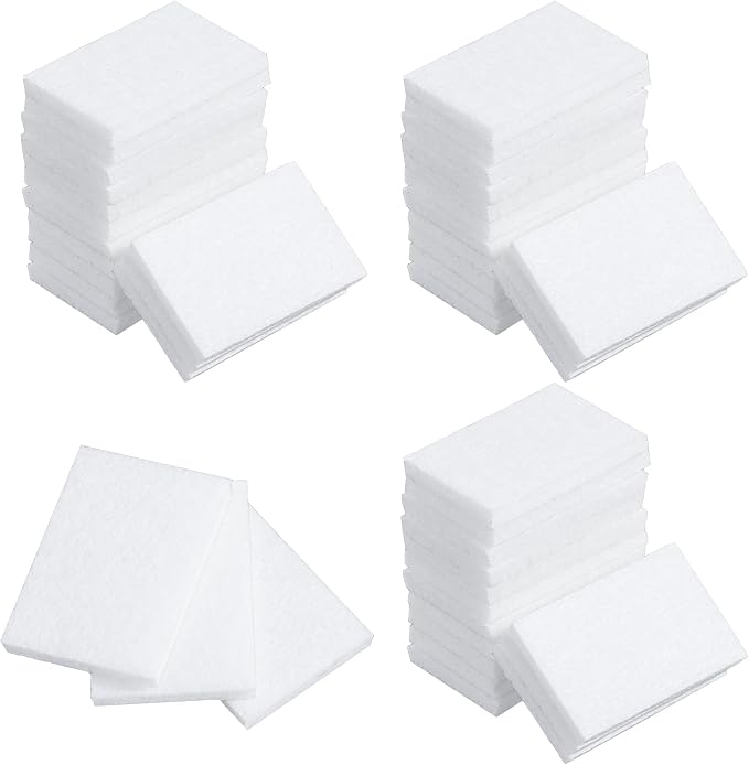 50 Pack Unscented Aroma Pads, 1.2x0.9" White Aroma Oil Refill Pads Aromatherapy