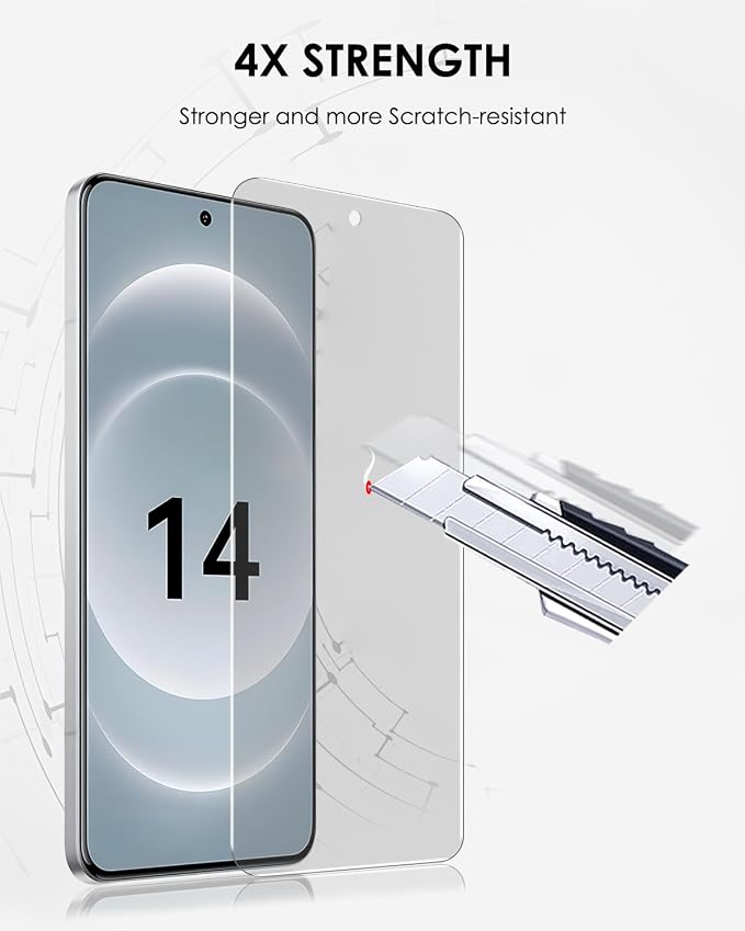 Matte Screen Protector for Xiaomi 14 Ultra [3 Pack] Tempered Glass UV Set Anti Glare Edge to Edge Protection Sensitive Touch Scratch Resistant