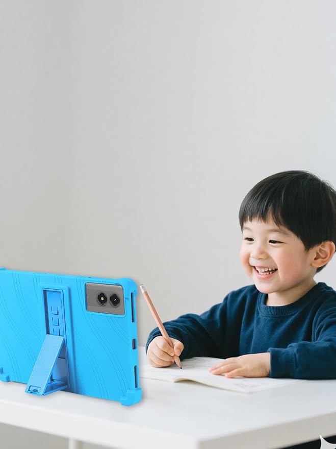 Case for TABWEE T50 Tablet 11 Inch (Black) | Soft Silicone Kids Friendly Protective Cover with Adjustable Stand Drop-Proof