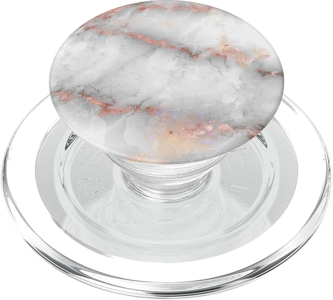 White &amp Rose Gold Marble PopSockets PopGrip: Swappable Grip for Phones &amp Tablets PopSockets Adhesive PopGrip