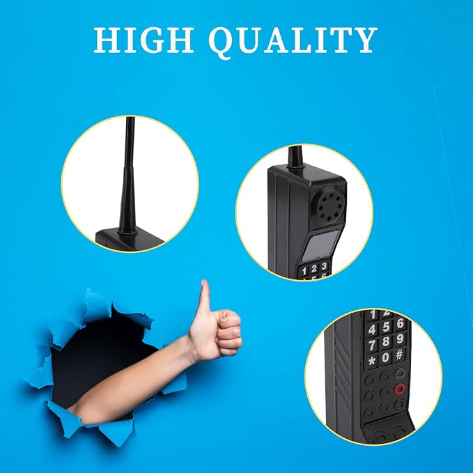Retro 90s Mobile Phone Prop - Black for 80s 90s Party Decor &amp Home Living Room Decor