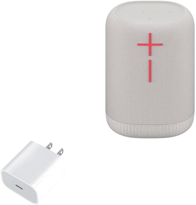 BoxWave Charger Compatible with Ultimate Ears Epicboom - PD GAN miniCube (30W) 30W Tiny PD GAN Type-C Wall Charger - Winter White