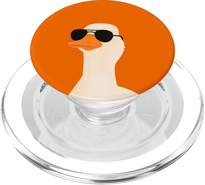 Cosmic Orange Cool Goose Illustration Print PopSockets PopGrip for MagSafe