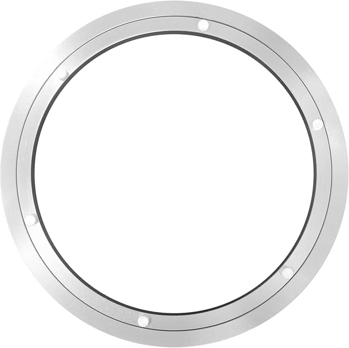 HLMOptimo Lazy Susan Bearing 10 inch Aluminum Turntable Ball Bearing, Heavy Duty Turner Bearing Silent Turntable Bearing Swivel Turntable Bearing 8/10/12/14 inch (10 inch)