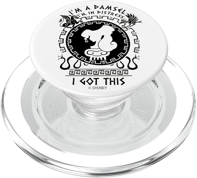 Disney Hercules Megara I'm A Damsel in Distress I Got This PopSockets Adhesive PopGrip