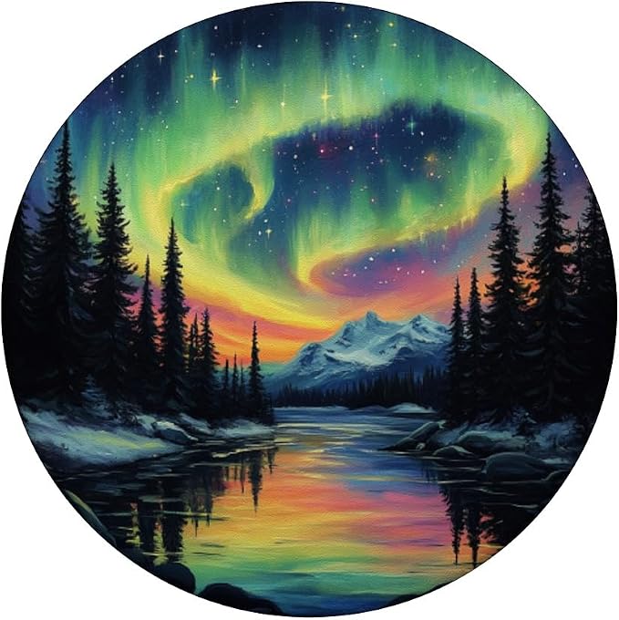 Aurora Borealis Dark Sky Nature Light Display PopSockets Adhesive PopGrip