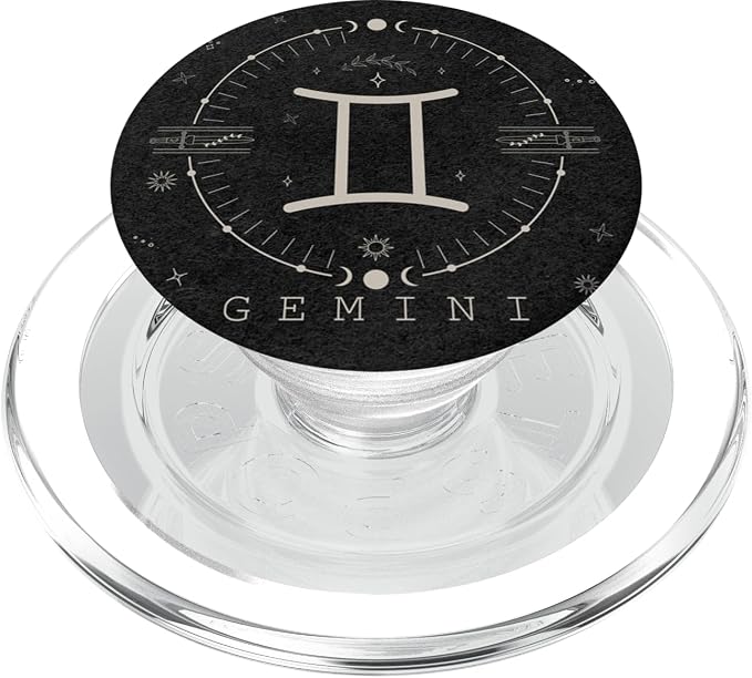 Aesthetic Gemini Zodiac Sign Astrological Stars Celestial PopSockets Adhesive PopGrip