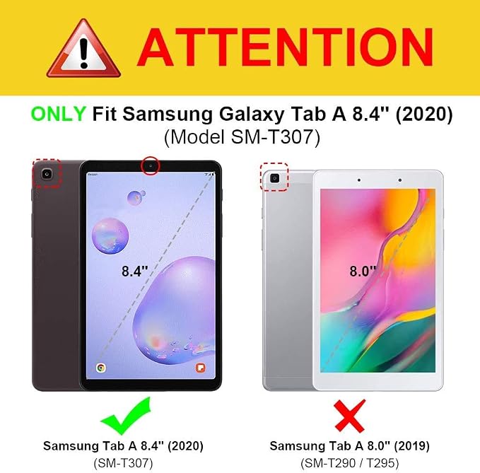 ALILANG Case for Samsung Galaxy Tab A 8.0 Inch 2019 (SM-T290/T295/T297) with Stylus Multiple Viewing Angles PU Leather Stand Flip Cover for Galaxy Tab A 8.0 Case 2019-Brown