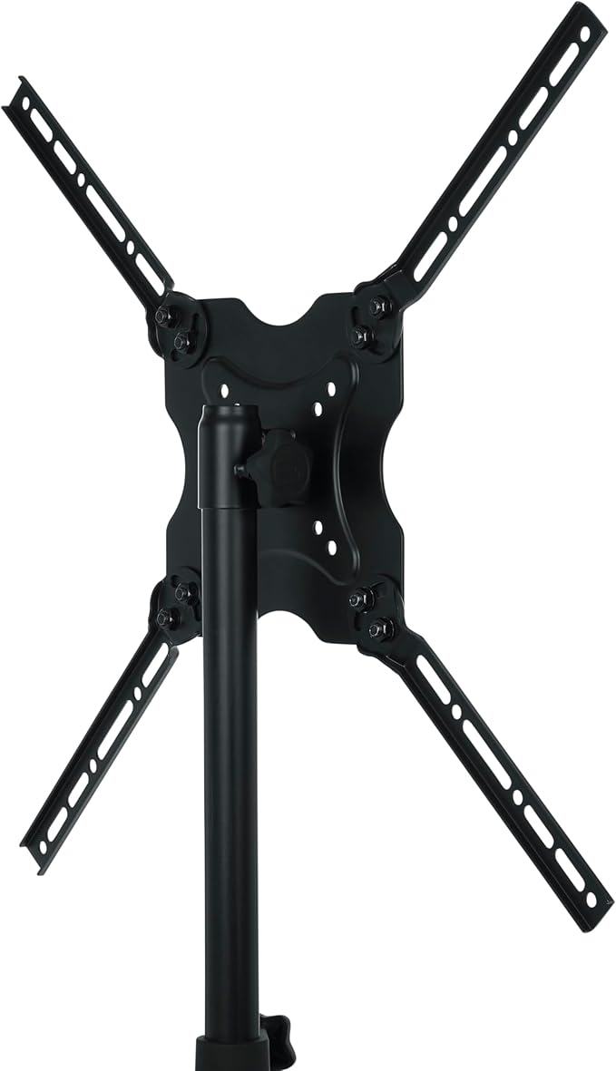 Gator Frameworks Deluxe Adjustable Quadpod LCD/LED TV Monitor Stand with Lift Piston, Fits Screens up to 65" (GFW-AV-LCD-25)