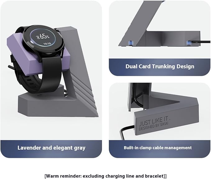 Antislip Silicone Charging Dock Stand for Watch Stable Holder for Workspaces Organization Neat Appearance Desk Accessory Nonslip Silicone Charging Base