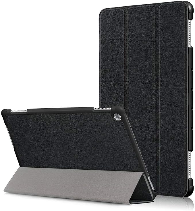 Kepuch Custer Case for Huawei MediaPad M5 Lite 10Ultra-Thin PU-Leather Hard Shell Cover for Huawei MediaPad M5 Lite 10 - Black