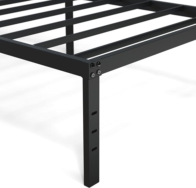 16 Inch Metal Twin XL Platform Bed Frame Support Up to 2500 lbs, No Box Spring Needed, Easy Assembly, Noise Free, Black