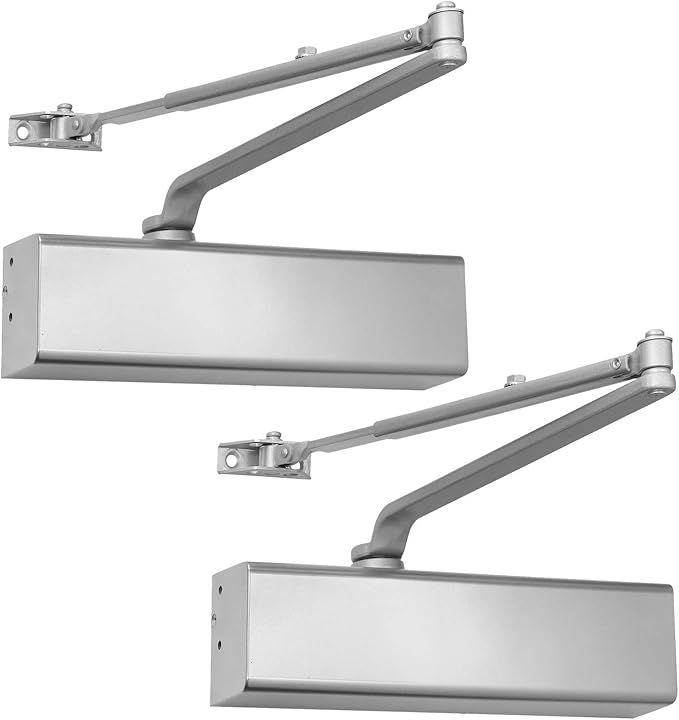 Lawrence Heavy Duty Door Closer Commercial Grade 1 - Adjustable 6-Speed Delayed-Action Door Control with 3 Pistons – Flexible Installation with Included Hardware - Embassy Series LH816