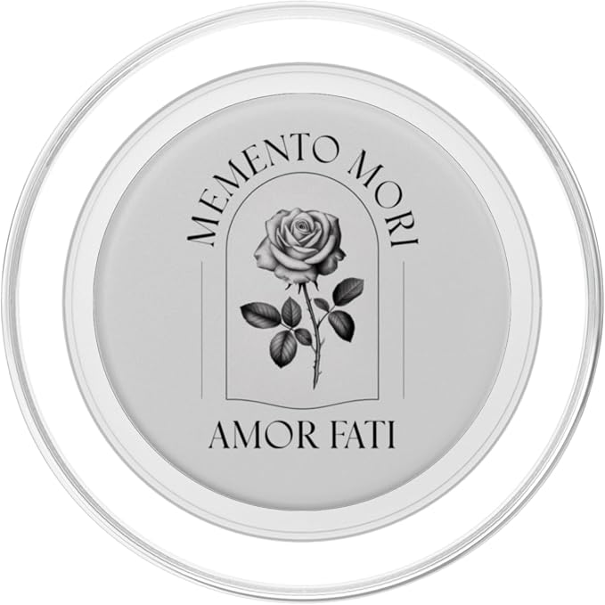 Memento Mori Amor Fati | Stoic Philosophy &amp Latin Language PopSockets PopWallet for MagSafe