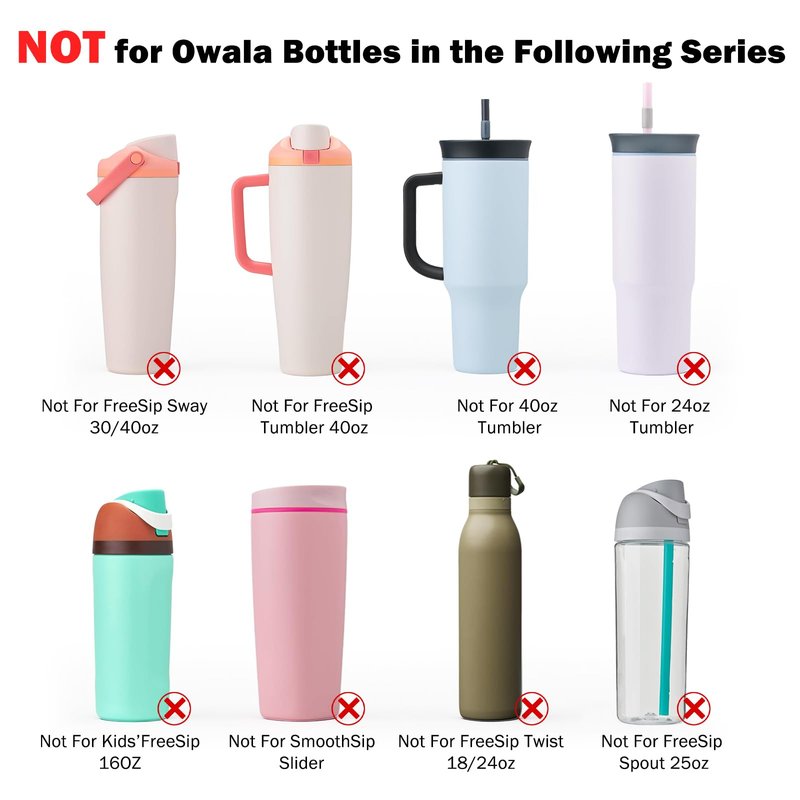 WK IEASON 2Pcs Silicone Boot for Owala Water Bottle, Protective Flask Bottom Cover Base for Owala FreeSip Twist and Flip Flask Water Bottle Accessories-2.83inch Bottom Diameter