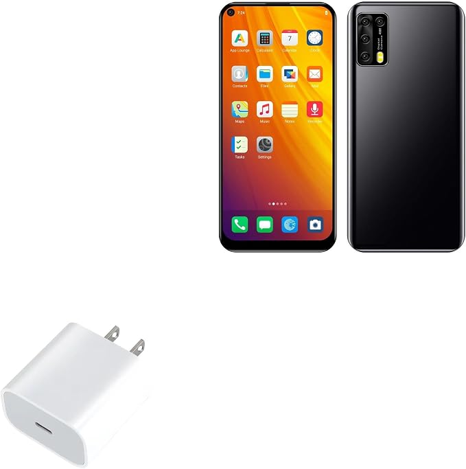 BoxWave Charger Compatible with Murena One - PD GAN miniCube (30W) 30W Tiny PD GAN Type-C Wall Charger - Winter White