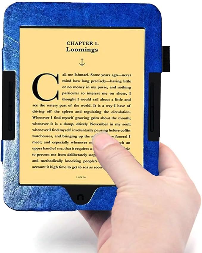 Case for Folio Nook Glowlight Plus 7.8(2019 Released) eReader Compatible with (Model:BNRV700) Magnetic Closure Lightweight PU Leather Cover (Black Glowlight Plus 7.8)