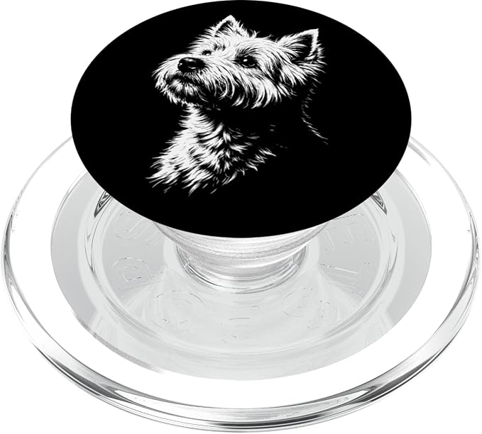 West Highland White Terrier Portrait Westie PopSockets PopGrip for MagSafe